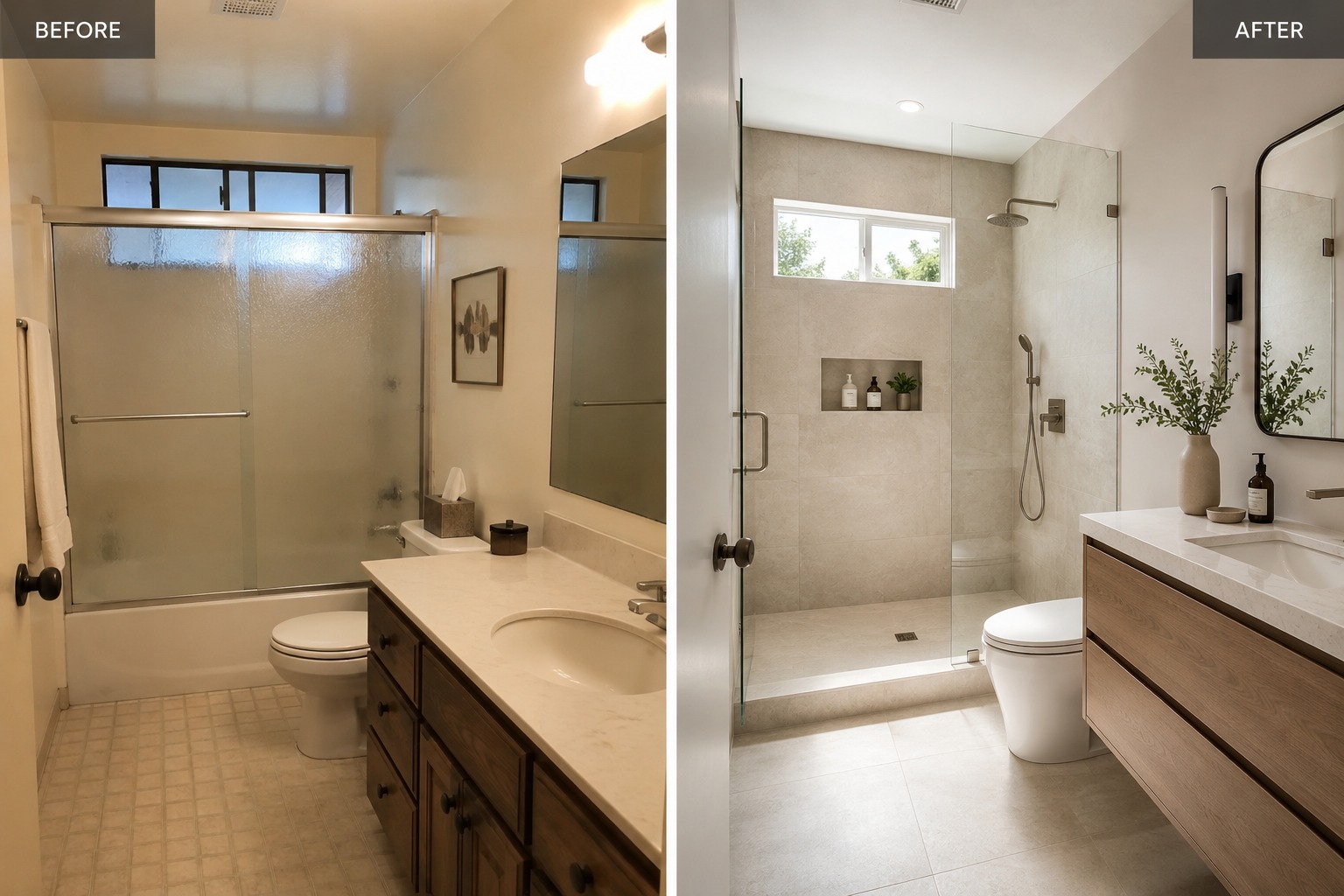 Bathroom remodeling background